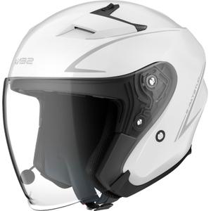 Casque moto ouvert SENA Outstar S blanc brillant - II. qualité