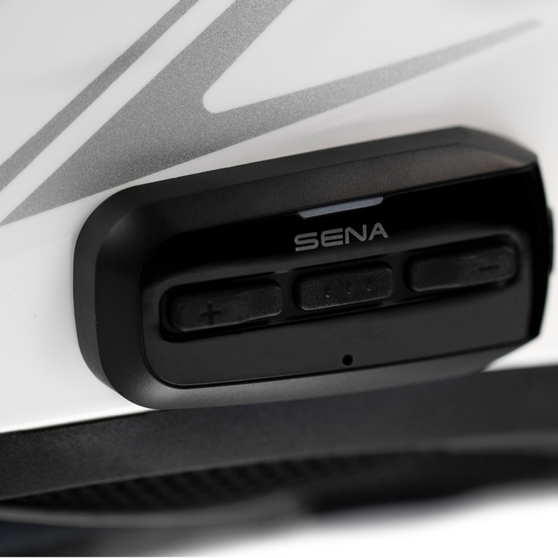 Casque moto ouvert SENA Outstar S blanc brillant - II. qualité