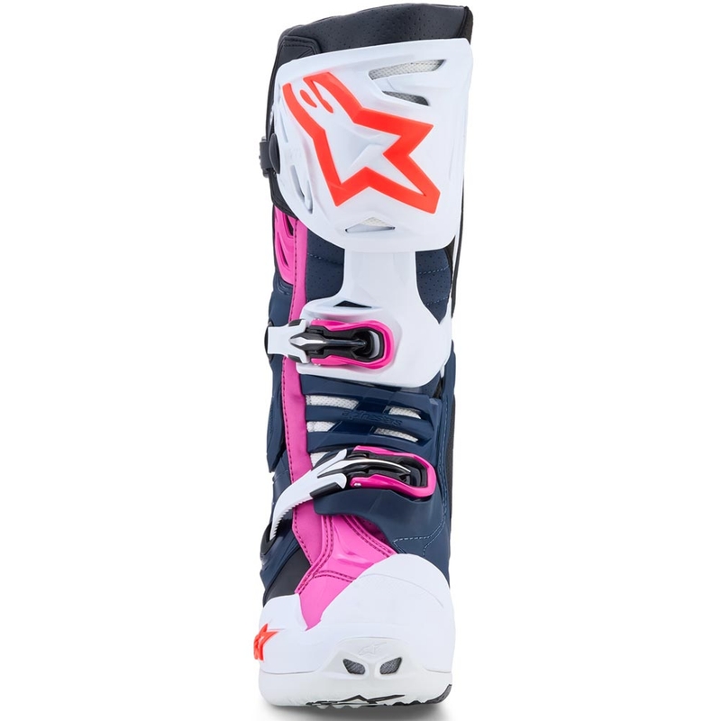 Bottes de motocross Alpinestars TECH 10 Supervented bleu foncé-blanc-noir-violet