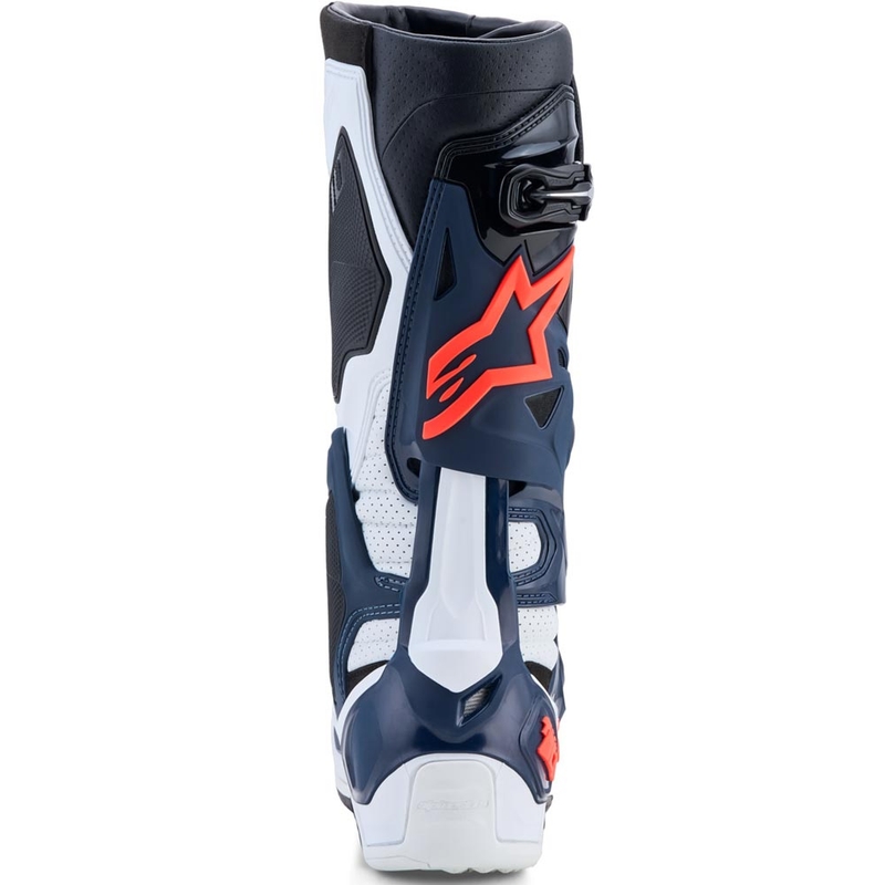 Bottes de motocross Alpinestars TECH 10 Supervented bleu foncé-blanc-noir-violet