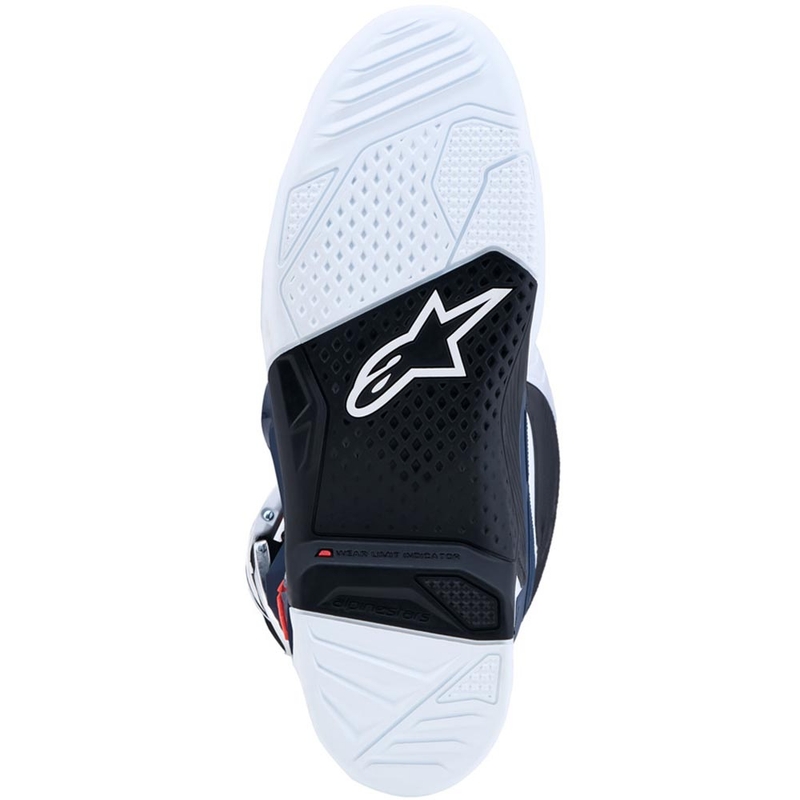 Bottes de motocross Alpinestars TECH 7 violet-blanc-bleu foncé-rouge fluo