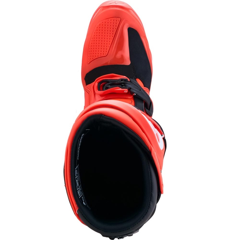 Bottes de moto Alpinestars TECH 7 Enduro rouge fluo et noir