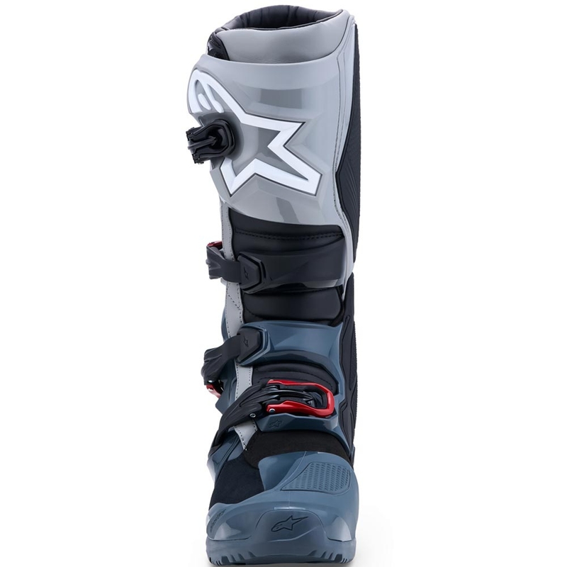 Bottes de moto Alpinestars TECH 7 Enduro Drystar Gris foncé-Gris clair-Rouge
