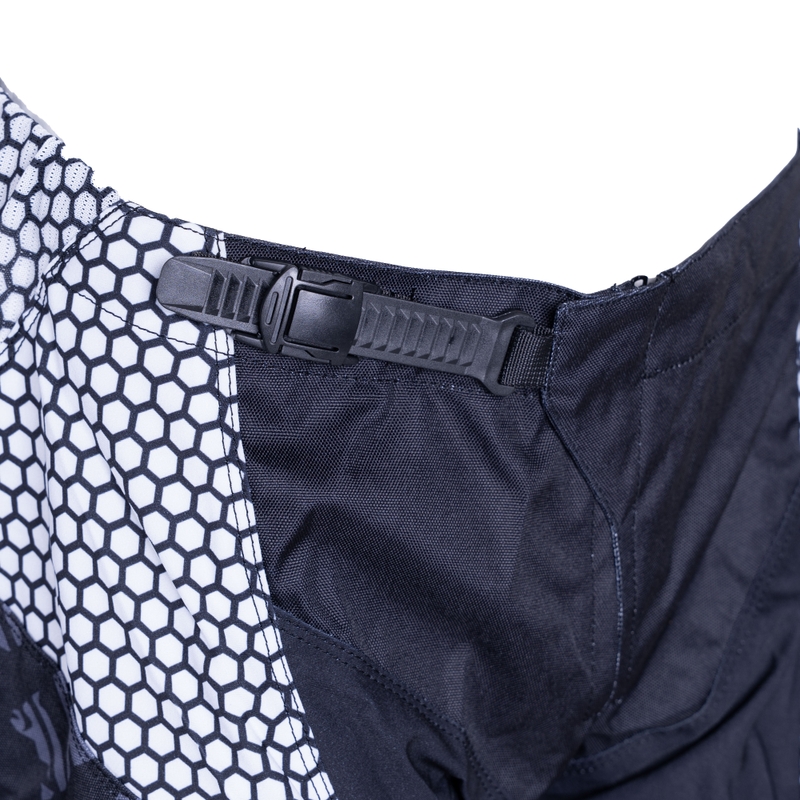 Pantalon de motocross MotoZem Ground MX noir-blanc-rouge