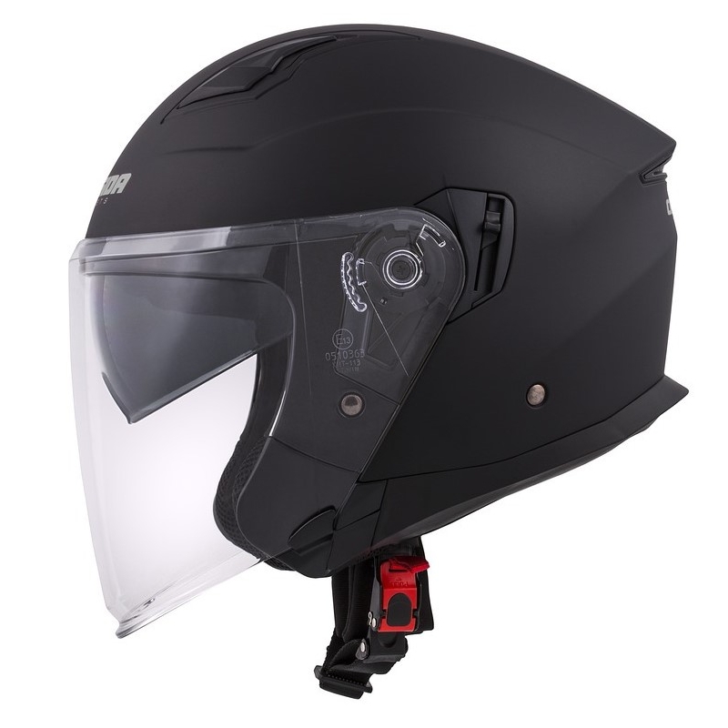 Cassida Jet Tech Open Casque moto noir mat