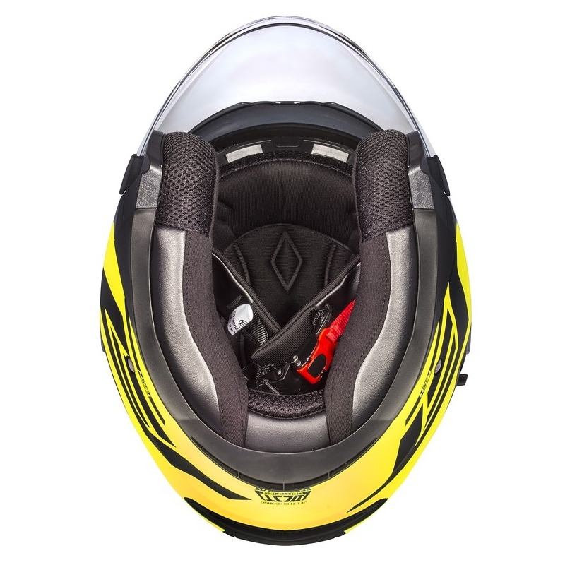 Cassida Jet Tech Corso casque moto ouvert noir-jaune fluo