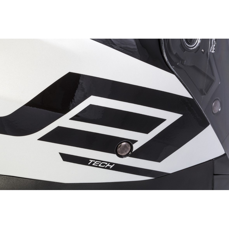Cassida Jet Tech Corso Open Motorcycle Helmet Noir et Blanc