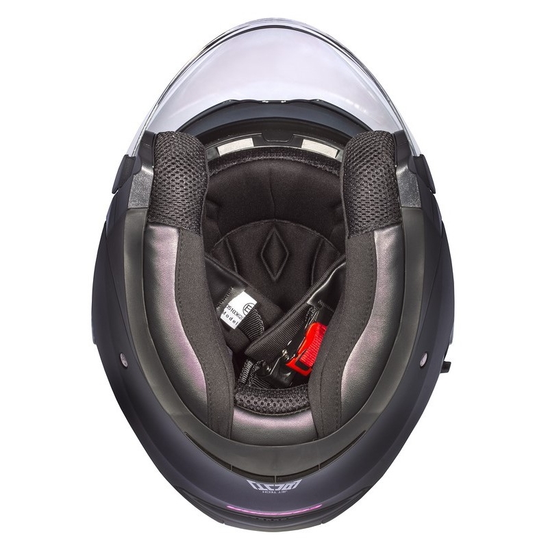 Casque moto Cassida Jet Tech Open noir et rose