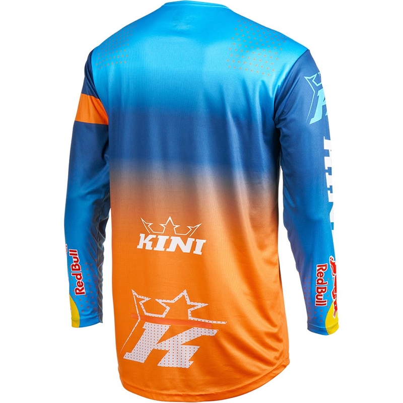 Maillot de motocross KINI Red Bull 1.0 Rallye bleu-orange