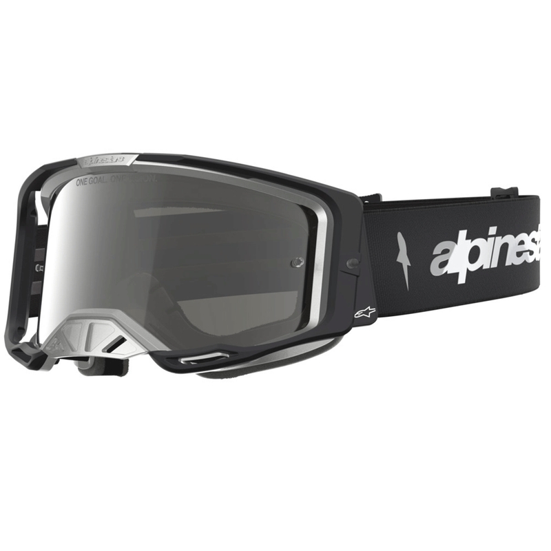 Lunettes de motocross Alpinestars Vision 8 Amber noir et argent
