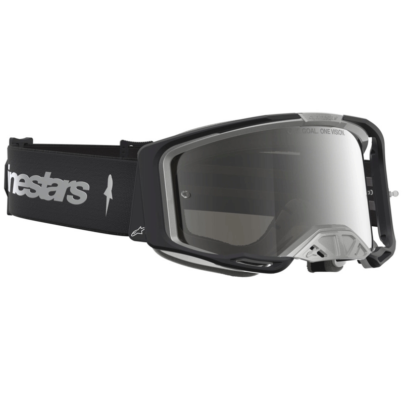Lunettes de motocross Alpinestars Vision 8 Amber noir et argent