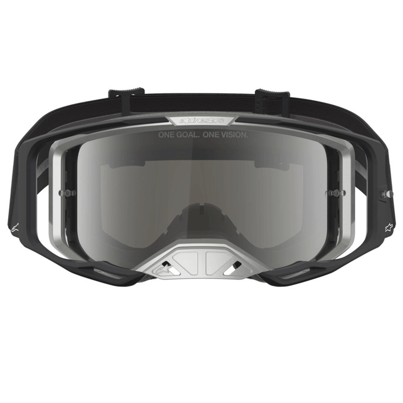 Lunettes de motocross Alpinestars Vision 8 Amber noir et argent