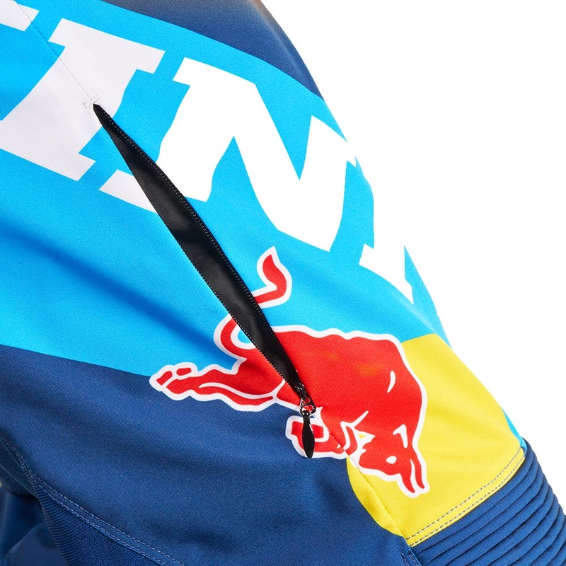 Pantalon de motocross KINI Red Bull 1.0 Rallye bleu-orange