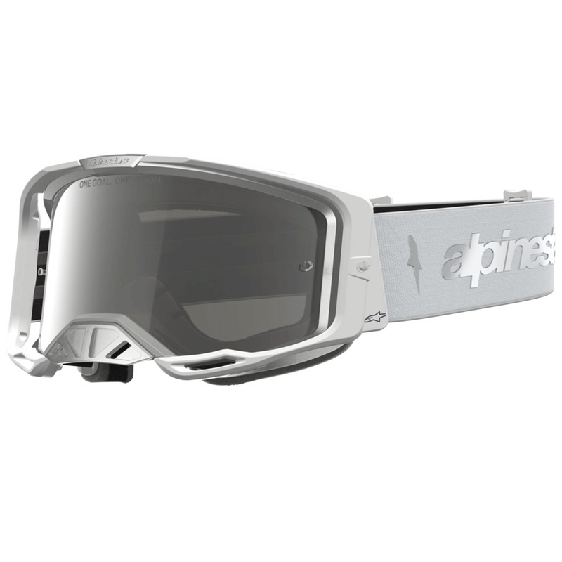 Lunettes de motocross Alpinestars Vision 8 Ambre blanc-argent
