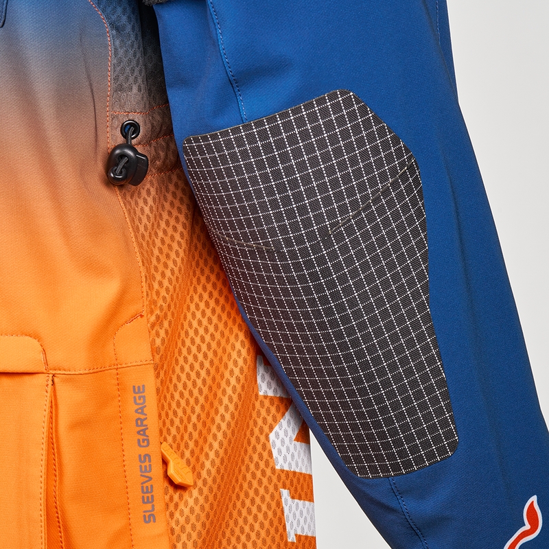 Veste de motocross KINI Red Bull 1.0 Rallye bleu-orange