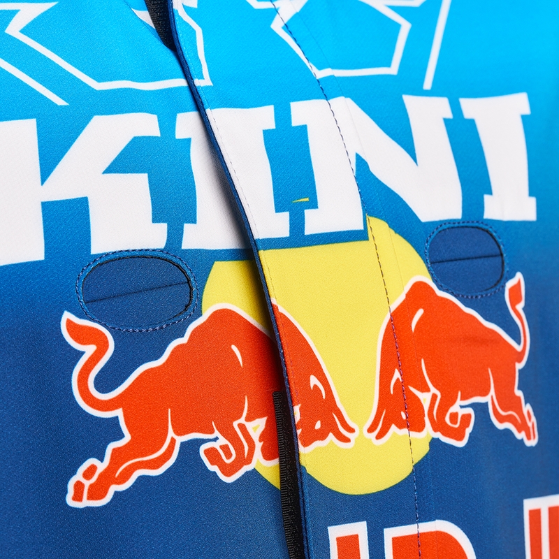 Veste de motocross KINI Red Bull 1.0 Rallye bleu-orange