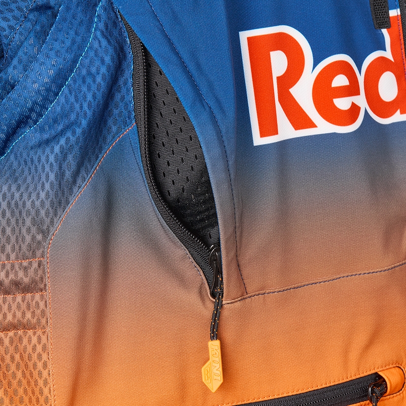 Veste de motocross KINI Red Bull 1.0 Rallye bleu-orange