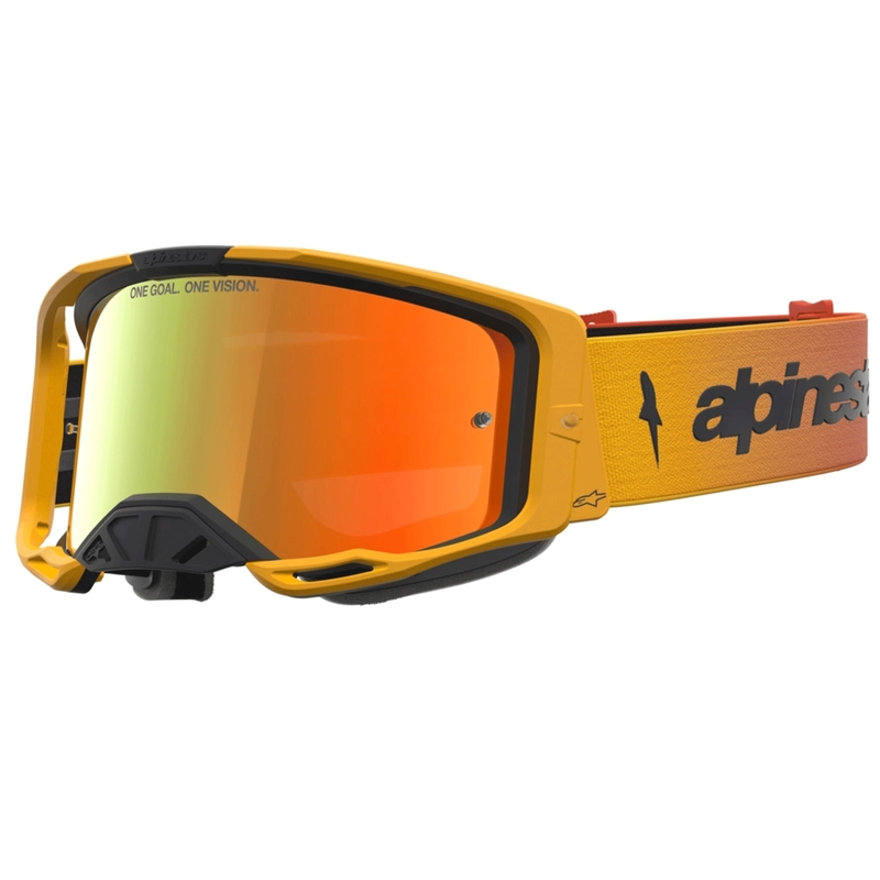 Lunettes de motocross Alpinestars Vision 8 Amber jaune-rouge-noir