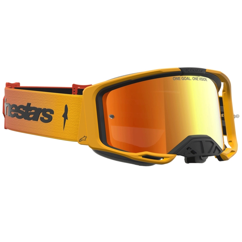 Lunettes de motocross Alpinestars Vision 8 Amber jaune-rouge-noir