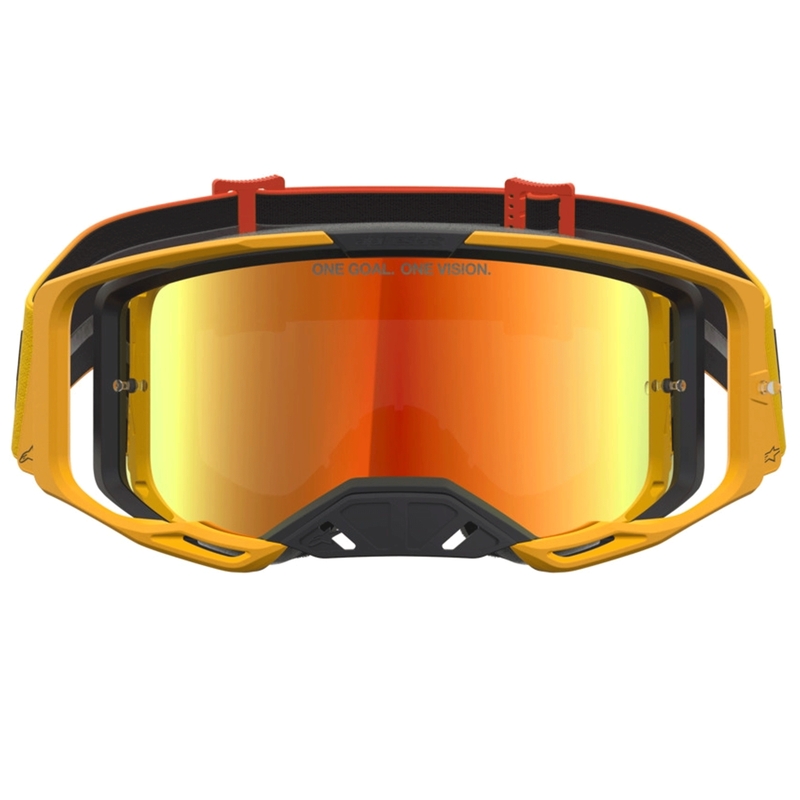 Lunettes de motocross Alpinestars Vision 8 Amber jaune-rouge-noir