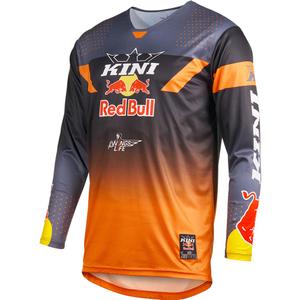 Maillot de motocross KINI Red Bull 2.0 MXC gris-orange