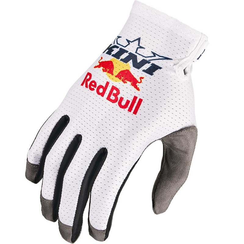 Gants de motocross KINI Red Bull 1.0 RXP blancs