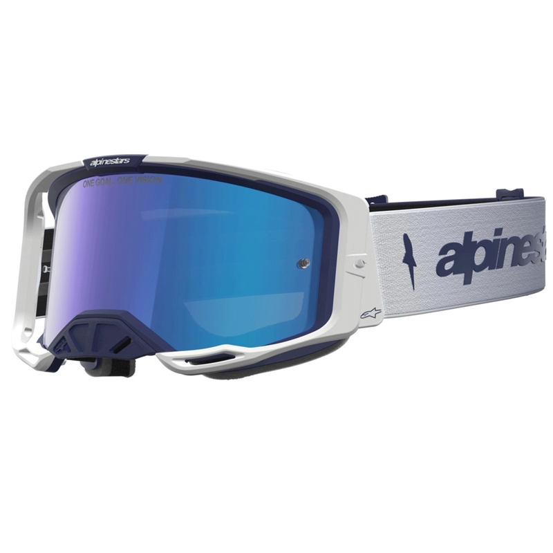 Lunettes de motocross Alpinestars Vision 8 Ambre bleu-blanc