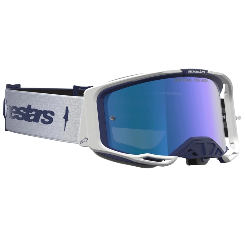 Lunettes de motocross Alpinestars Vision 8 Ambre bleu-blanc