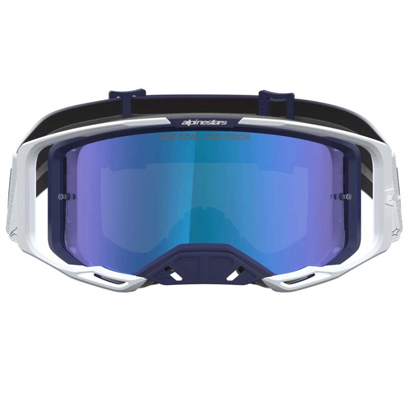Lunettes de motocross Alpinestars Vision 8 Ambre bleu-blanc