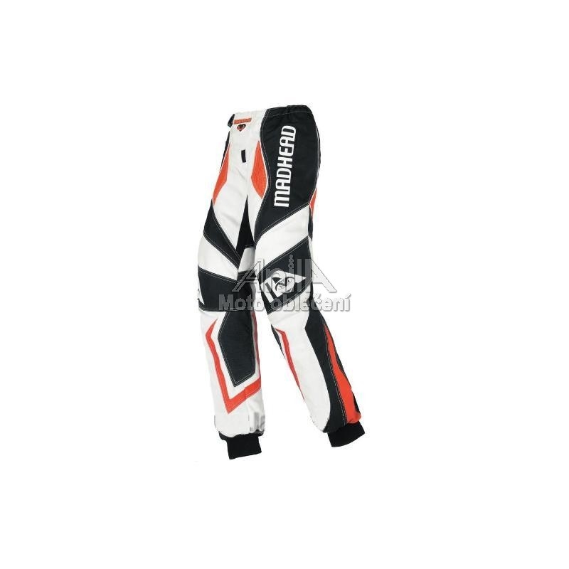 Dětské MX kalhoty na moto - Madhead-X2B oranžové
