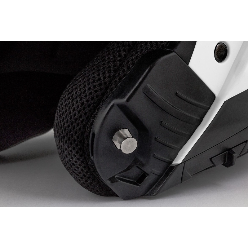 Casque moto Cassida Compress 2.0 Refraction blanc-noir-jaune fluo