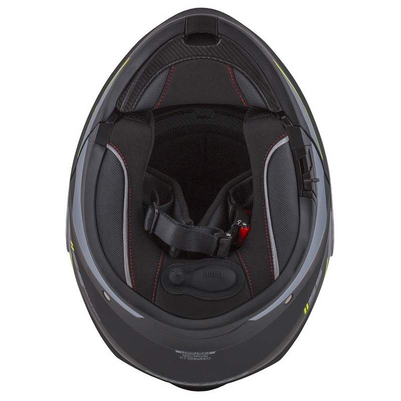 Cassida Compress 2.0 Refraction noir-gris-jaune fluo casque de moto modulable soldes