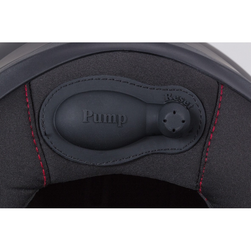 Casque de moto Cassida Compress 2.0 Refraction noir-gris-rouge à visière relevable