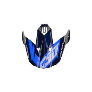 Visière de casque pour Cassida Cross Cup Two noir-blanc-bleu