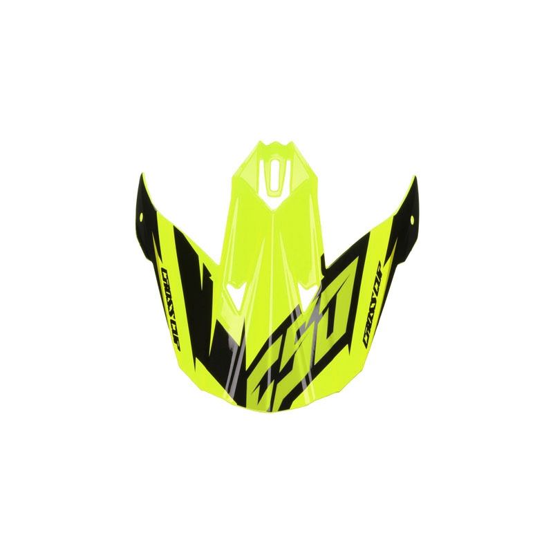 Cassida Cross Cup Two visière de casque noir-gris-jaune fluo