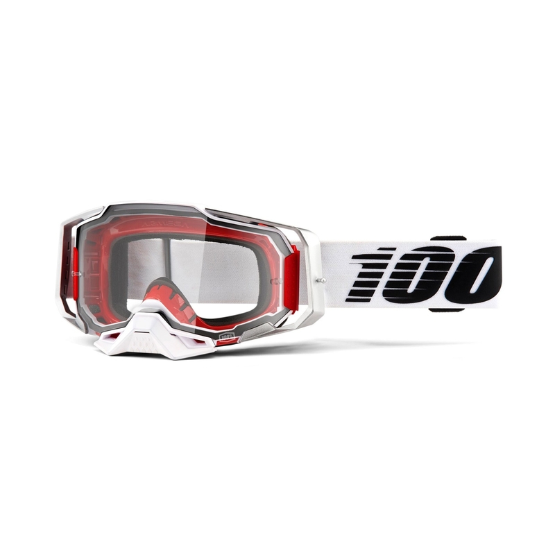 Lunettes de moto-cross 100% ARMEGA Lightsaber (plexi transparent)