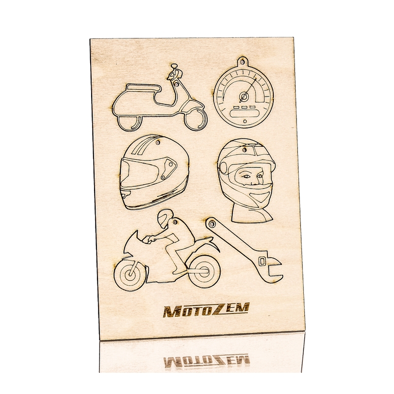 Ornements en bois MotoZem soldes