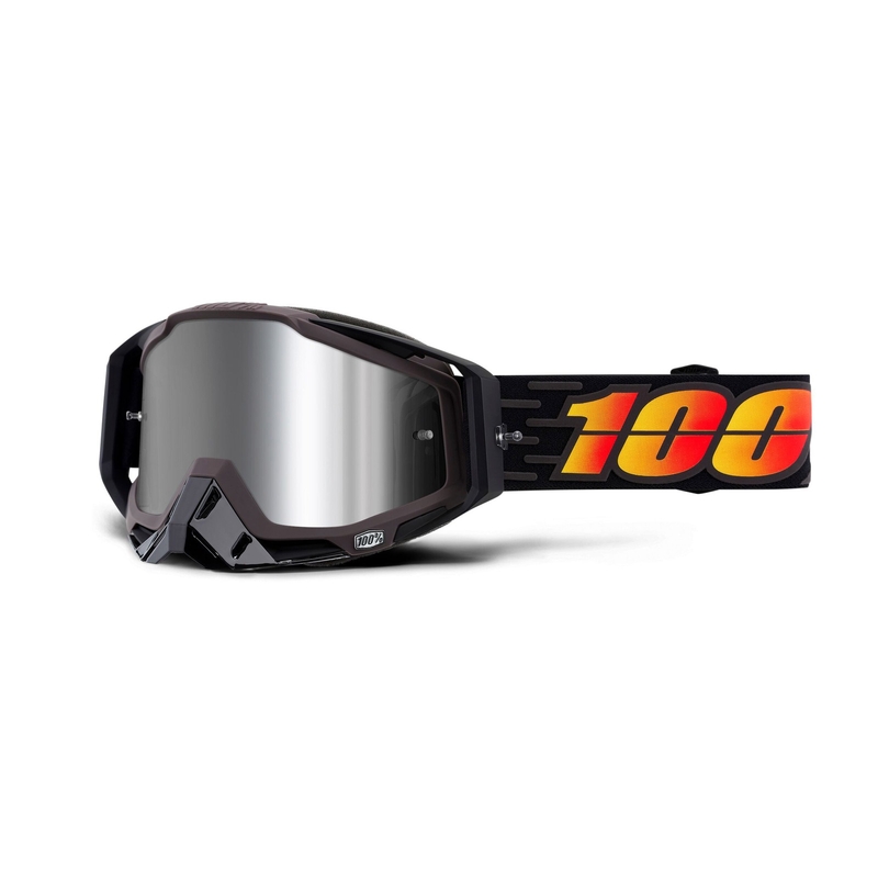 Motokrosové brýle 100% RACECRAFT PLUS Costume (stříbrné zrcadlové plexi)