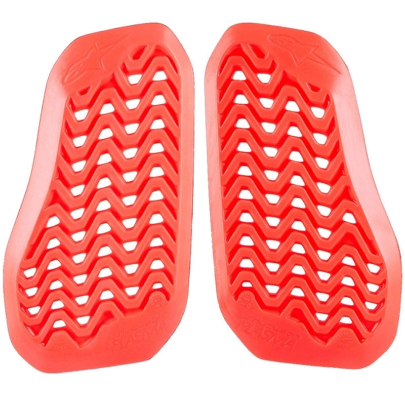 Plastron à insert Alpinestars Nucleon Plasma en deux parties rouge-noir