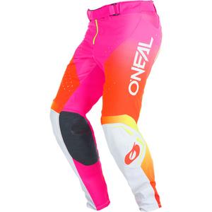 Pantalon de motocross O'Neal Prodigy Five Six blanc fluo