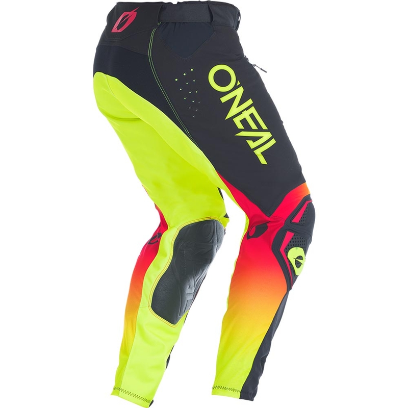 Pantalon de motocross O'Neal Prodigy Five Six Noir-Jaune fluo