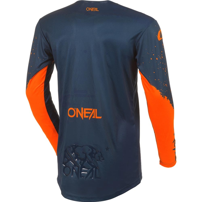 Maillot de motocross O'Neal Mayhem Paint bleu-orange