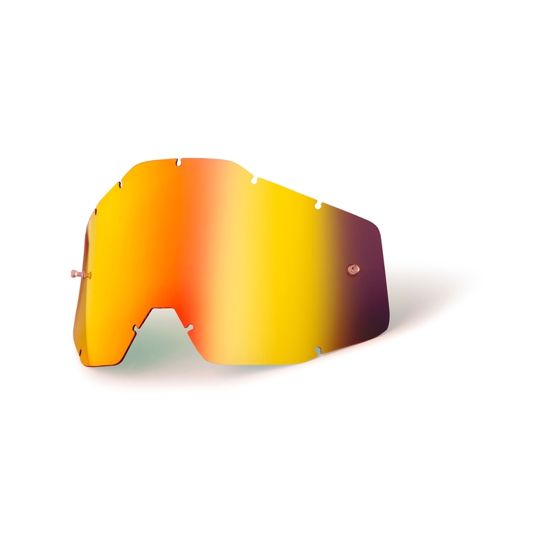 Plexi rouge chromé pour lunettes d'enfants 100% Accuri/Strata
