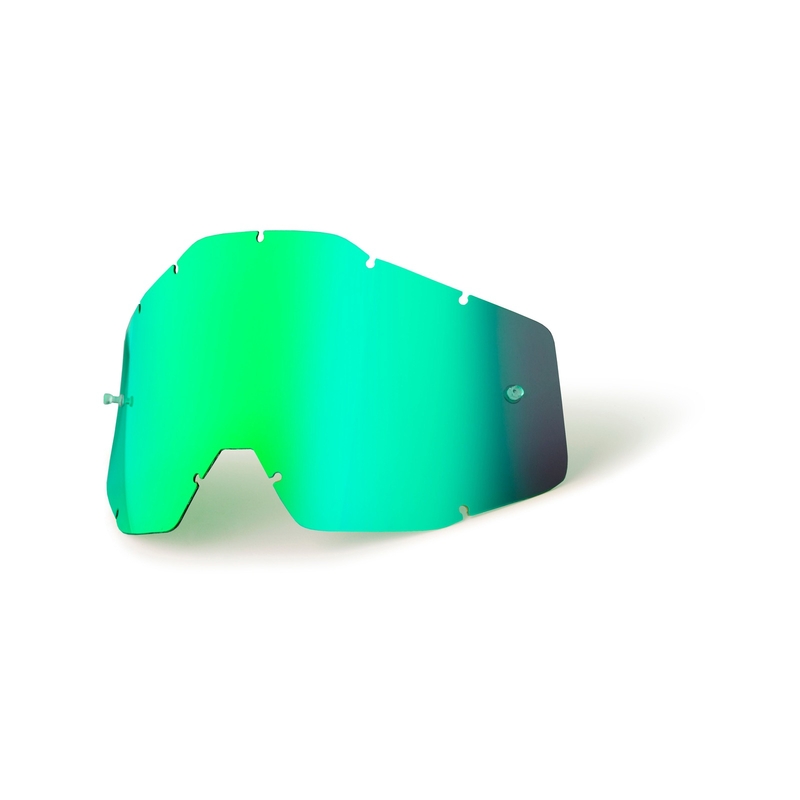 Plexi vert chromé pour lunettes d'enfant 100% Accuri/Strata