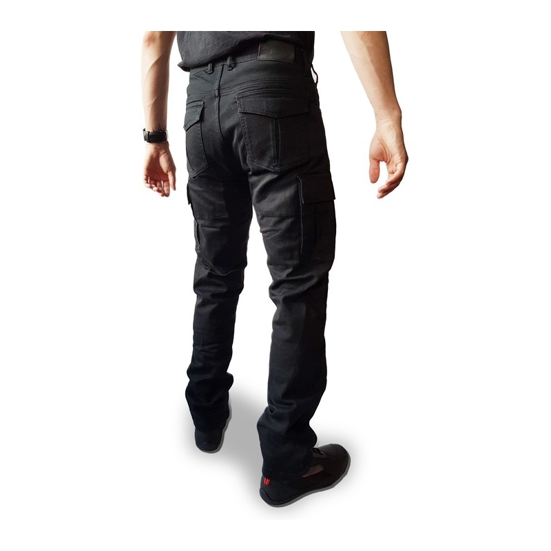 Jeans moto Ozone Shadow II noir soldes