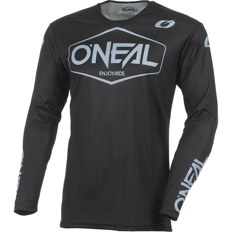 Maillot de motocross noir uni O'Neal Mayhem