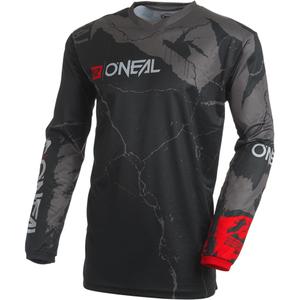 Maillot de motocross O'Neal Element Acid noir-gris