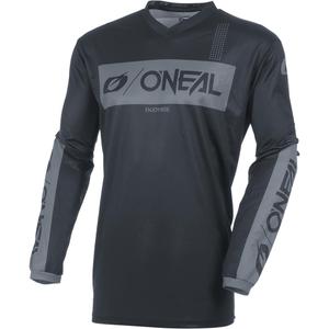 Maillot de motocross O'Neal Element Racewear noir-gris