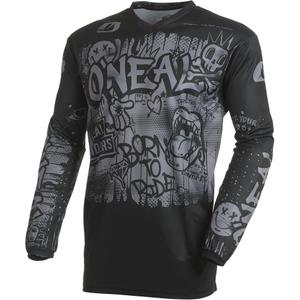 Maillot de motocross O'Neal Element Rancid noir-gris