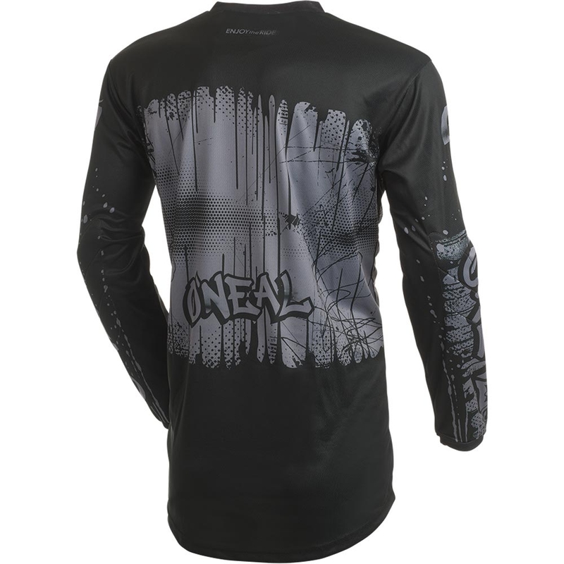 Maillot de motocross O'Neal Element Rancid noir-gris